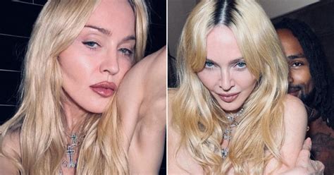 madonna topless|Madonna, 65, poses completely topless in raunchiest picture yet